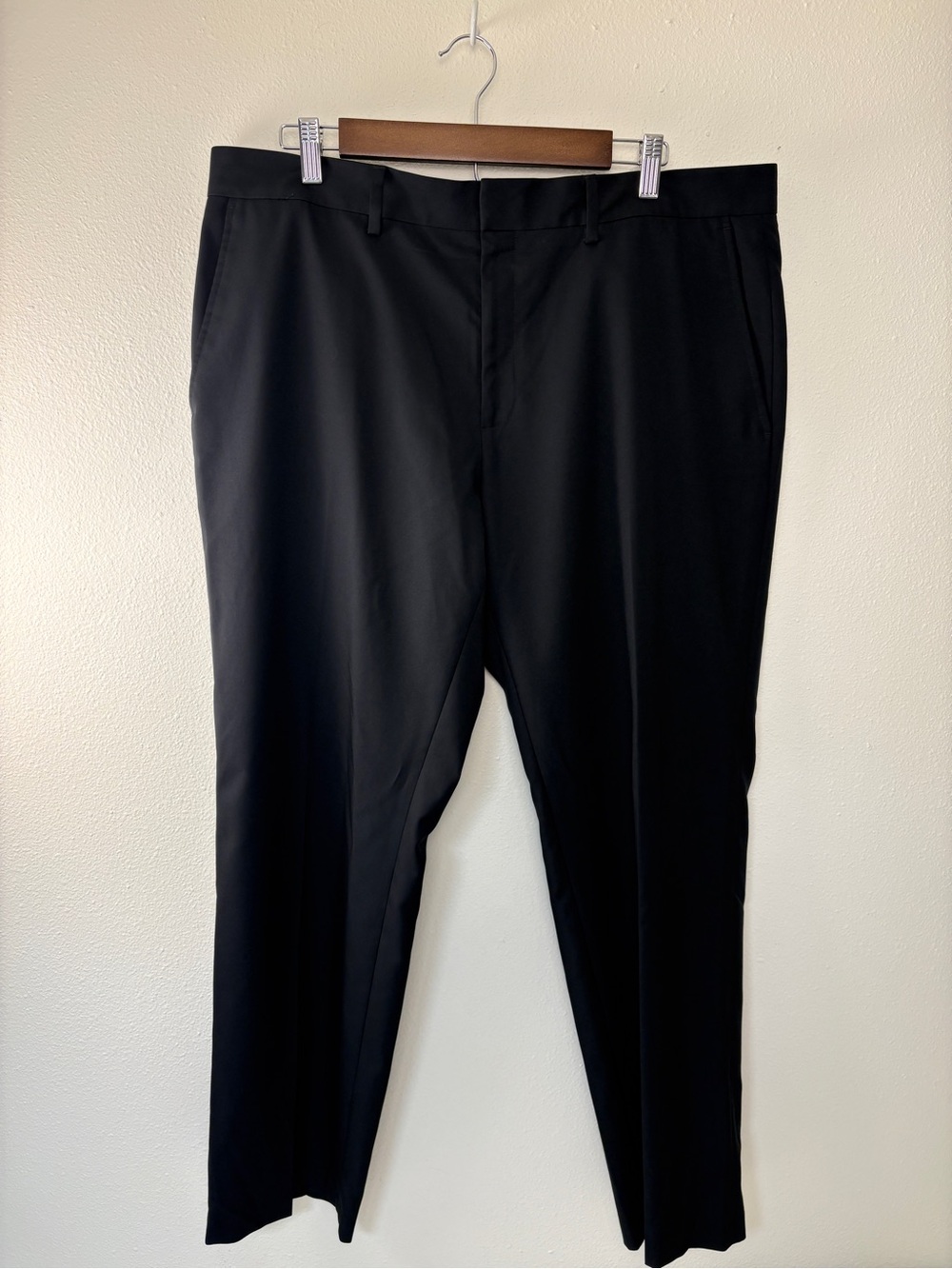 Kenneth Cole Black Men's Dress Trousers